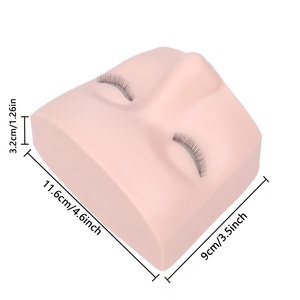 Tête de mannequin d'entraînement pour l'extension des cils, mannequin de cils avec paupières à 3 couches, prix d'usine en gros - Product Image 3
