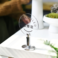 Personnalisation rapide de présentoir de publicité de bureau de taille de table acrylique circulaire détachable