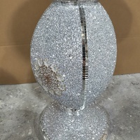 Moderne Grand Luxe Pot Sable Argenté Pot De Fleurs En Fiber De Verre Base de Support