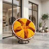 Sculpture géante personnalisée d'ormeau en fibre de verre, statue réaliste de fruits de mer pour restaurant, vitrine de magasin ou présentoir.