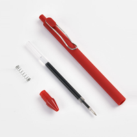 Stylos gel effaçables mignons en forme d'ours au fromage pour écoliers coréens, encre noire et bleue, personnalisables, papeterie