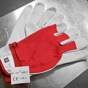 TIG MIG Argon Soft Goat Leather/Cotton Welding Gloves Protective Working Gloves light industry mechanical durable safety gloves