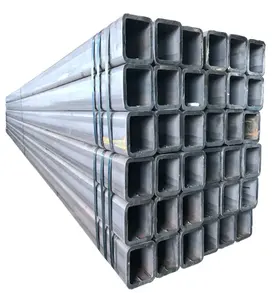 Astm Standard St37 Tube creux carré Tube en acier galvanisé de 2.5 pouces Tuyau carré galvanisé à chaud