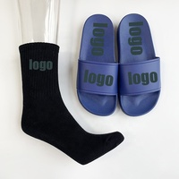 Chaussettes en pur coton personnalisées avec étiquette privée pour femmes, dames, unisexe, pantoufles à enfiler, sandales à plateforme, collection 2022, directement de l'usine