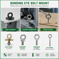 Oeil de fixation adhésif pour montage en surface avec plaque de base, fixation personnalisée OEM