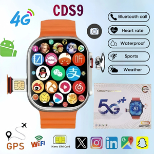 Reloj Inteligente CDS9 S9 Ultra 4G con Pantalla AMOLED de 2.2 Pulgadas y Cámara Giratoria Telescópica de 180° °   Videollamada Android 9.0 1280mAh Frecuencia Cardíaca - Product Image 3