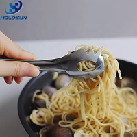 Pince à spaghetti multifonctionnelle en acier inoxydable, durable, de qualité alimentaire, avec logo personnalisé, facile à utiliser, pour la cuisine et la restauration