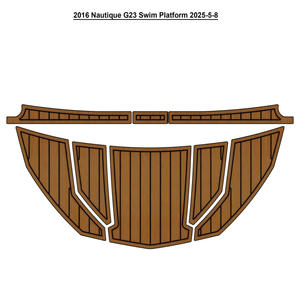 Plateforme de baignade Nautique G23 2016 avec revêtement en teck EVA durable, design contemporain en bois, installation facile, best-seller sur eBay - Product Image 4