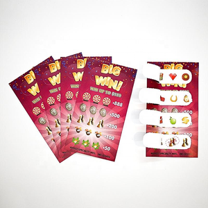 Billets de <span class=keywords><strong>Bingo</strong></span> Personnalisés à Déchirer et Billets de Loterie à Ouverture Instantanée avec Impression de Données Variables - Product Image 3