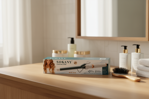 Ferro arricciacapelli Sokany da 1,25 pollici in nano titanio ceramico con temperatura regolabile - Product Image 2