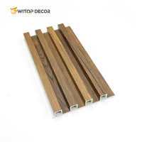 Panneaux faciles à installer en PVC effet bois pour mur, revêtement de couleur, grain de bois PVC 3D, panneaux muraux WPC pour décoration