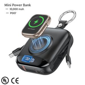 Портативное зарядное устройство OTHC-P007 2-в-1: внешний аккумулятор 10000 мАч, беспроводная зарядка для часов, Type-C, LED-дисплей, быстрая зарядка, система BMS. Идеально для путешествий. - Product Image 1
