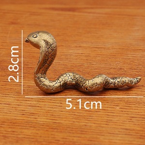 เครื่องประดับทองเหลืองรูปสัตว์และงานหัตถกรรมสิบสองราศีของตกแต่งสำนักงานบ้าน - Product Image 4