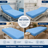 Draps de lit non tissés imperméables, housses de lit jetables, qualité hospitalière, directement de l'usine, non tissés, bleu spa