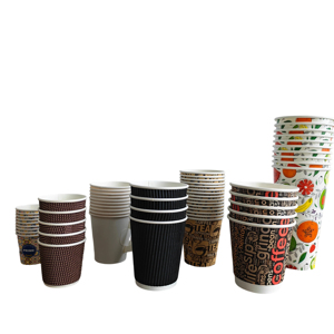 Gobelet en papier jetable avec poignée, parfait pour les boissons chaudes, le thé et le café, gobelets en papier avec poignée, gobelets en papier personnalisés imprimés - Product Image 3