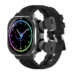 ساعة ذكية للأوكسجين والأكسجين في الدم <span class=keywords><strong>2</strong></span> في 1 تعمل بالموسيقى ومعدل ضربات القلب ساعة ذكية مستديرة Z19 مع - Product Image 1