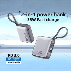 Banco de Energía de Alta Capacidad PD35W QC22.5W 10000mAh, Estación de Carga Rápida con Pantalla LED, Entrada DC, Material PVC, Cable Tipo-C - Product Image 3