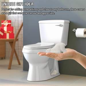 Cubiertas de pernos de inodoro de oso Polar, <span class=keywords><strong>tapa</strong></span> decorativa duradera para inodoro y tapas de <span class=keywords><strong>tanque</strong></span>, tapas de pernos para baño, cocina, inodoro - Product Image 4