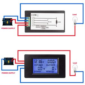 Multimètre numérique avec affichage LCD, ampèremètre, voltmètre, indicateur de courant, de tension, de puissance, d'énergie et de <span class=keywords><strong>batterie</strong></span>, DC6.5-100V 0-20A - Product Image 6