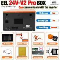 Caja EEL 24V V3 actualizada para celdas LiFePO4, kit DIY con BMS de balance activo JK-V19 200A 2A, caja vacía para actualización DIY