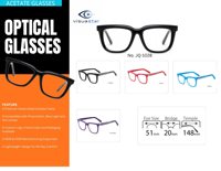 Montures de lunettes optiques carrées épaisses en acétate avec détails de branches à motifs pour lunettes de vue unisexe OEM ODM