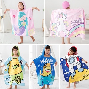 Nouvelle <span class=keywords><strong>cape</strong></span> <span class=keywords><strong>de</strong></span> <span class=keywords><strong>plage</strong></span> à capuche pour enfants, motif dessin animé, pour garçons et filles, serviette <span class=keywords><strong>de</strong></span> <span class=keywords><strong>bain</strong></span> absorbante pour tout-petits - Product Image 2