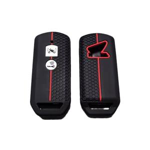 Funda Protectora de Silicona para Llave de Coche Compatible con <span class=keywords><strong>Honda</strong></span> X ADV <span class=keywords><strong>SH</strong></span> 300 150 <span class=keywords><strong>125</strong></span> Forza 300 <span class=keywords><strong>125</strong></span> PCX150 <span class=keywords><strong>2018</strong></span> <span class=keywords><strong>2018</strong></span> Accesorios para Llaves de Coche - Product Image 2