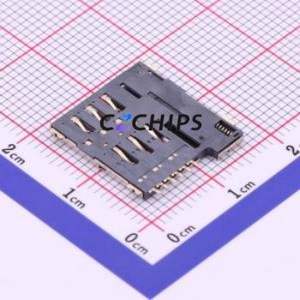 SIM-02A SIM Card Connector SMD Connector Self-Return Type Micro SIM Card Card Holder 1.38mm - Product Image 2