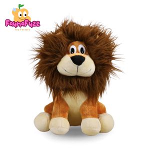 Peluche Leone Seduto 30cm in Cotone PP Daisy, Animale Realistico della Savana Africana per Regali ai Bambini - Product Image 1