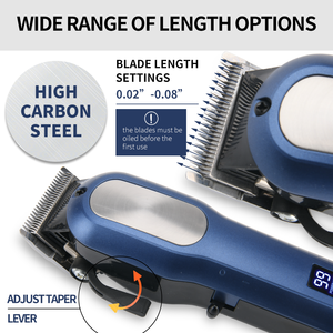 Pritech電気コードレスヘアカットワイヤレスヘアカットトリマー充電式バリカンプラスチックプロフェッショナル男性用3.7V 8W - Product Image 6