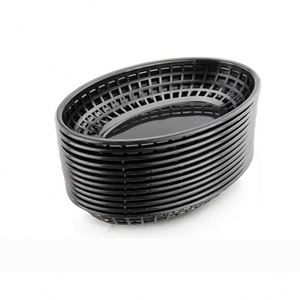 Plateau de service en plastique polyvalent pour l'extérieur, idéal pour frites, burgers, fruits, pain et poulet frit, en forme de bateau, pour la restauration rapide - Product Image 5