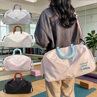 Sac de sport et de yoga unisexe, séparation sec-humide, doublure en polyester, nylon, sac fourre-tout 20-35L pour les loisirs et les voyages