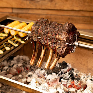 Parrilla de Acero Inoxidable Santa Maria con Altura Ajustable y Carrito Portátil para Barbacoa al Aire Libre y Uso Doméstico con Carbón - Product Image 6