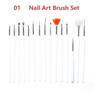 Lot de stylos de nail art en gros, pinceaux en nylon pour la peinture au gel UV, la sculpture de cristaux, le liner fin, la conception de <span class=keywords><strong>manucure</strong></span> et les outils de nail art pour salon - Product Image 6