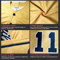 Jersey Baseball Kustom Bernapas Cepat Kering Bahan Poliester Seragam Tim Dewasa Grosir OEM