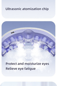 Nano Mist Steam Eye Care Machine Timing Control Acupoint Trigger Point Vibration <b>Heat</b> Compression Relieves Eye Fatigue - Product Image 2