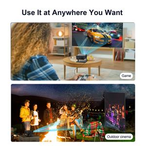 Projecteur intelligent portable LCD 720P natif, compatible 4K, mini <span class=keywords><strong>hologramme</strong></span>, système Android 11, correction automatique de la distorsion trapézoïdale, home cinéma, WiFi, pour <span class=keywords><strong>smartphone</strong></span> - Product Image 4