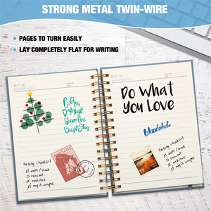 Bìa cứng 300 trang lót xoắn ốc kế hoạch đôi dây b5 đại học cai trị tạp chí máy tính xách tay với 100 gsm giấy dày - Product Image 5