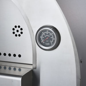 भारी शुल्क 1-बर्नर ब्लैक स्टेनलेस स्टील 304 गैस पिज्जा ओवन आधुनिक एलपींग ईंधन आसान असेंबली धूम्रपान रहित आउटडोर - Product Image 4