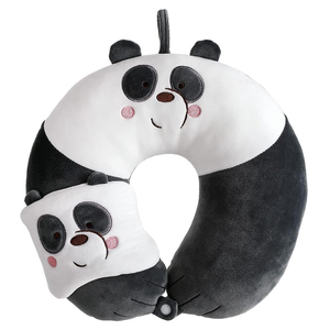 1862 Wholesale Memory Foam Filled <strong>Panda</strong> U Shape Neck Pillow with <strong>Mask</strong> Custom Set Plush Soft Kids Toy Cartoon Gift <strong>Panda</strong> Pillow - Product Image 1