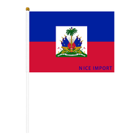 Drapeau de la Guyane, petit drapeau portable résistant aux intempéries en polyester pour la décoration de table, les événements scolaires, les matchs de football, les défilés, les célébrations