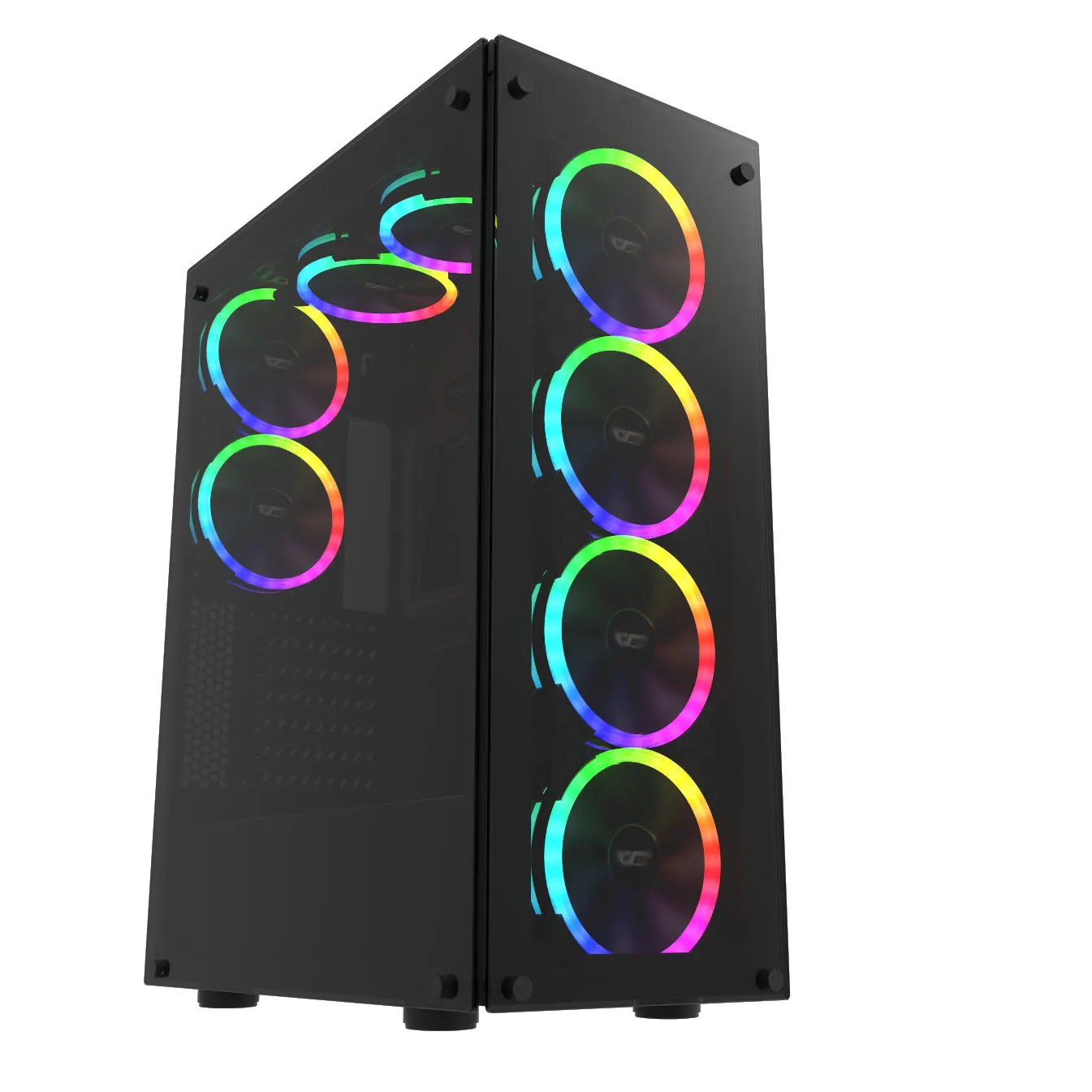 RGB computer case ATX Gaming Case New Design PC Case Full Mid Tower Computer Chassis Desktop Cabinet
