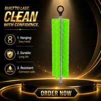 Brosse filtrante triangulaire pour bassin, brosse filtrante pour écloserie, poils en PP pour bassin à poissons