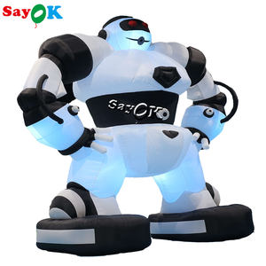 Robot gonflable publicitaire personnalisé Sayok, robot de dessin animé <span class=keywords><strong>géant</strong></span>, modèle gonflable de <span class=keywords><strong>super</strong></span>-héros avec éclairage - Product Image 1