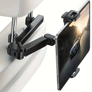 3-in-1 Auto-Kopfstützen-Tablethalter <span class=keywords><strong>iPad</strong></span>-Kompatibel Flexibel Einstellbare Rücksitzhalterung Roadtrip-Essentials Zubehör - Product Image 1