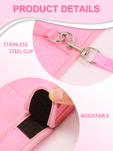 Conjunto De Coleira De Coelho Arnês e Trela De Coelho Macio Respirável Malha Colete com Fivelas De Segurança Guiné Porcos Gatinhos Furões Conjuntos De Trela - Product Image 6