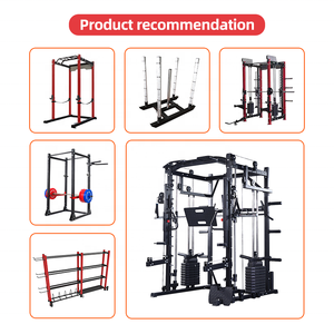 Máquina Smith Multifuncional de Grado Comercial Todo en Uno, Sistema de Gimnasio en Casa con <span class=keywords><strong>Poleas</strong></span> Dobles y Cable Crossover, <span class=keywords><strong>Jaula</strong></span> de Potencia - Product Image 6