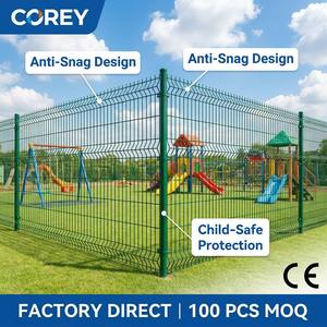 Barrière de sécurité incurvée 3D Family-Safe Guard : Fil soudé anti-accroc pour les aires de jeux pour enfants et les jardins privés - Product Image 1