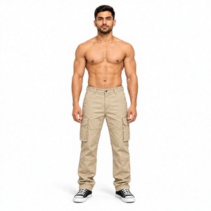 Vente en gros de pantalons de travail empilés pour hommes Fitness Cardio Jogging Pantalon cargo noir Séchage rapide Personnalisé Running Blank Joggers Pantalon de survêtement - Product Image 1