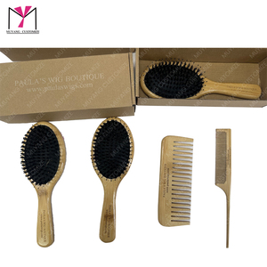 Peigne à crins électroplaqués de haute qualité MUYANG, brosse à bords larges, peigne à queue de rat, usage domestique et mode - Product Image 2